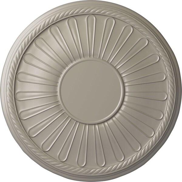 Ekena Millwork Leandros Ceiling Medallion (Fits Canopies up to 6 3/8"), 19 7/8"OD x 1 1/4"P, Pearl White CM22LNPWS - main